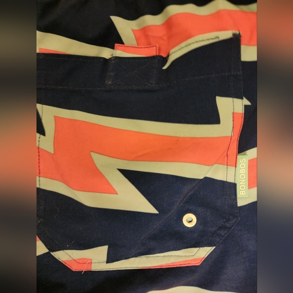 Bonobos Lightning Bolt Swim Trunks Men's Drawstring Board Shorts _ - Picture 5 of 6